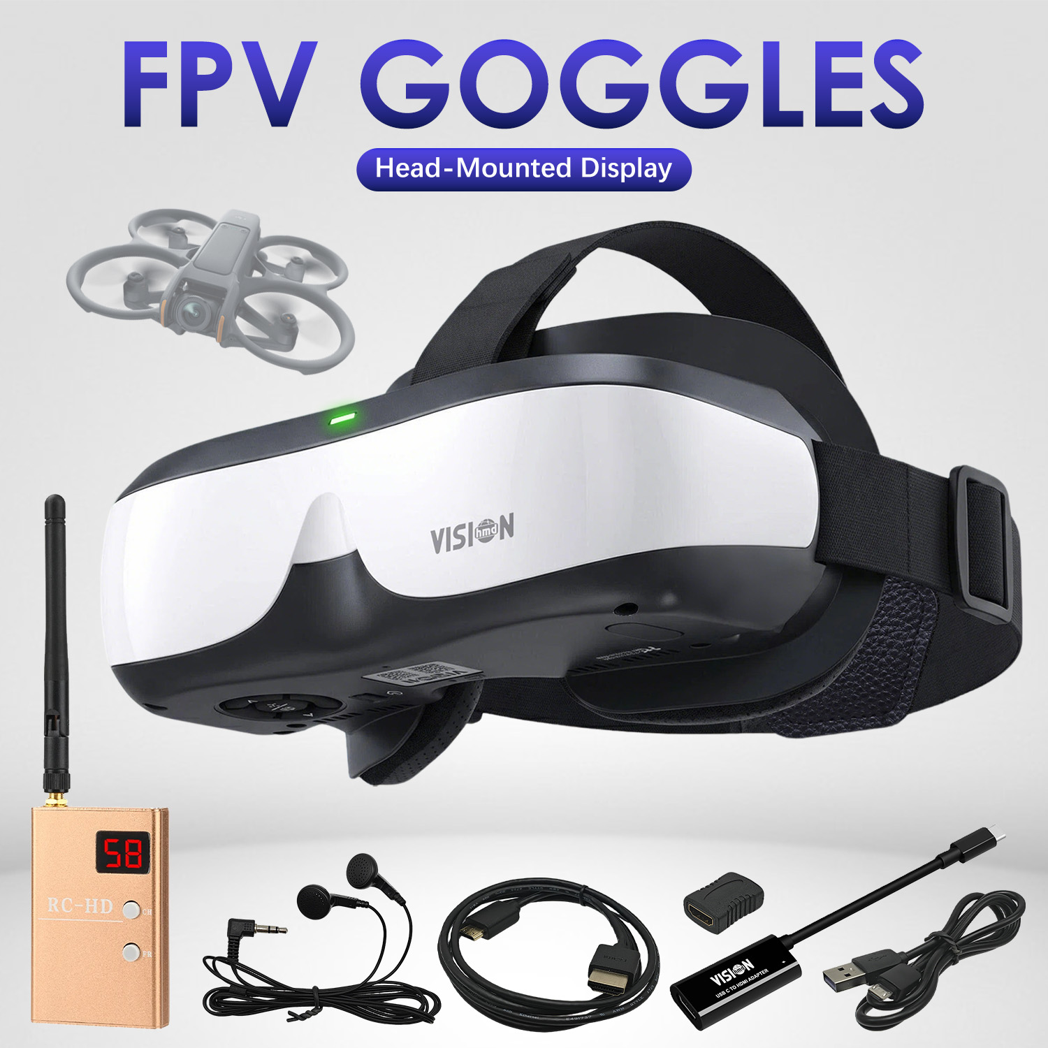 Zestaw okularów FPV z montażem – Skyzone Sky04O Pro Fpv Goggles recenzja i cena